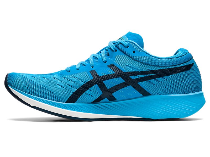 Tenis Para Correr Asics MetarACEr Hombre Turquesa Claro Azules | MX1490-118