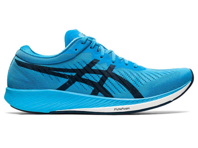 Tenis Para Correr Asics MetarACEr Hombre Turquesa Claro Azules | MX1490-118