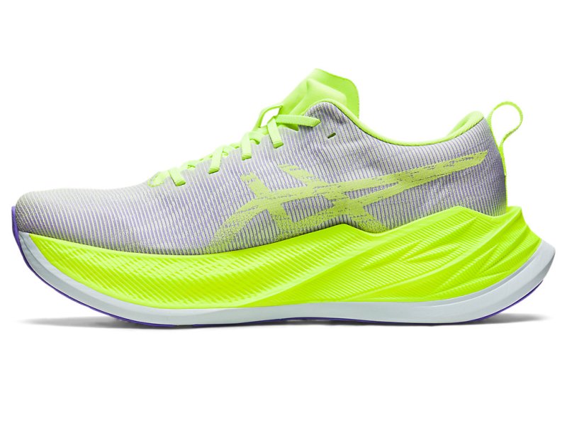 Tenis Para Correr Asics Superblast Hombre Verdes Morados | MX1674-055