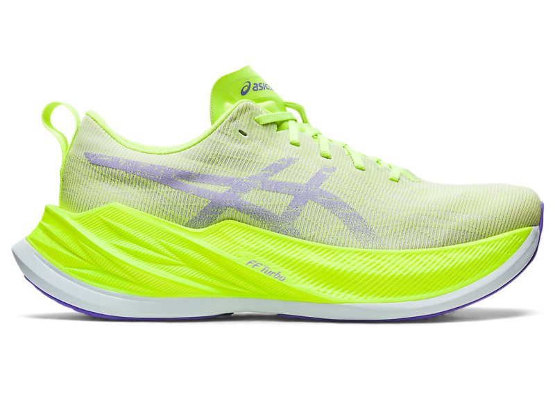 Tenis Para Correr Asics Superblast Hombre Verdes Morados | MX1674-055