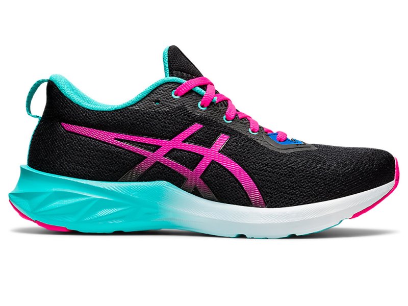 Tenis Para Correr Asics Versablast 2 Mujer Negros Rosas | MX2609-360