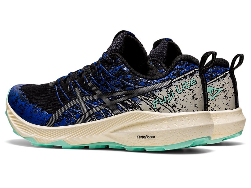 Tenis Para Trail Running Asics Fuji Lite 2 Mujer Negros Plateados | MX1279-609