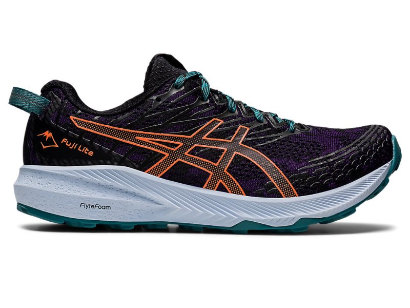 Tenis Para Trail Running Asics Fuji Lite 3 Mujer Morados Oscuro Naranjas | MX4825-866