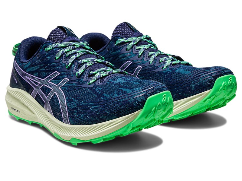 Tenis Para Trail Running Asics Fuji Lite 3 Mujer Turquesa Morados | MX5493-630