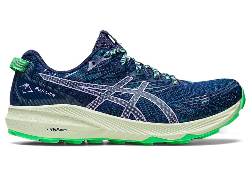 Tenis Para Trail Running Asics Fuji Lite 3 Mujer Turquesa Morados | MX5493-630