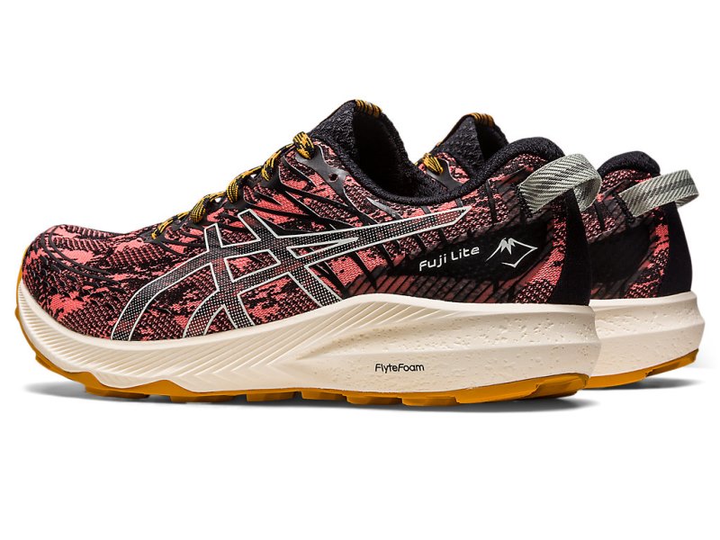 Tenis Para Trail Running Asics Fuji Lite 3 Mujer Coral Verde Oliva Claro | MX9005-416