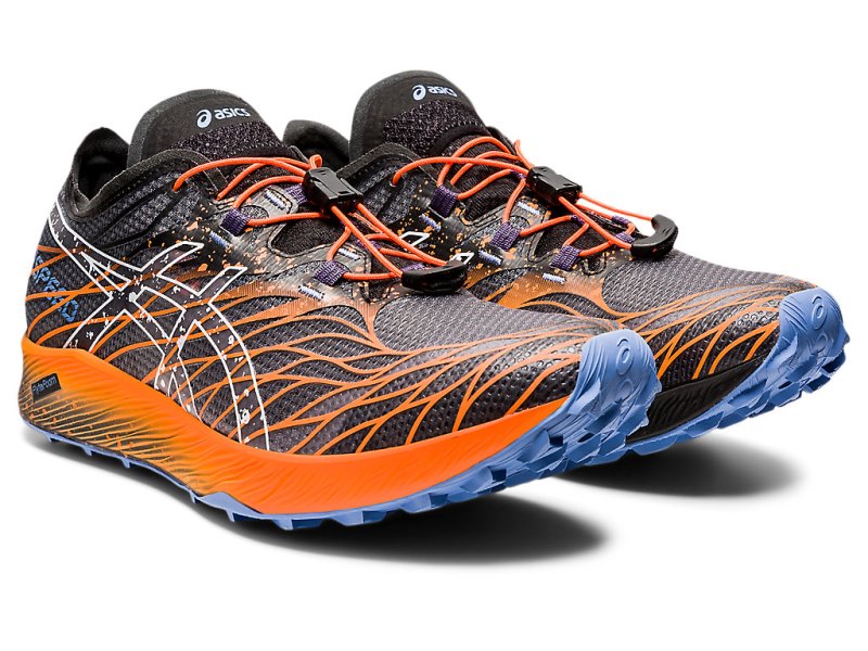 Tenis Para Trail Running Asics Fujispeed Hombre Negros Blancos | MX0512-992