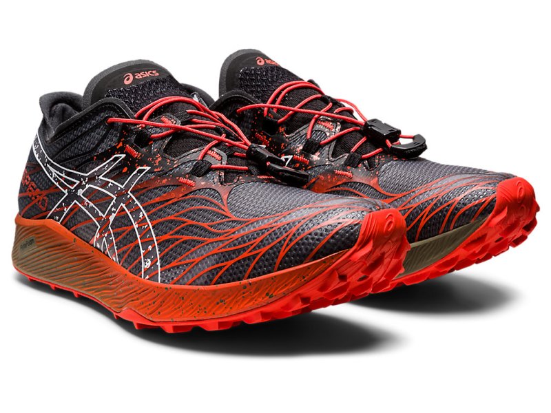 Tenis Para Trail Running Asics Fujispeed Hombre Negros Rosas | MX3063-035