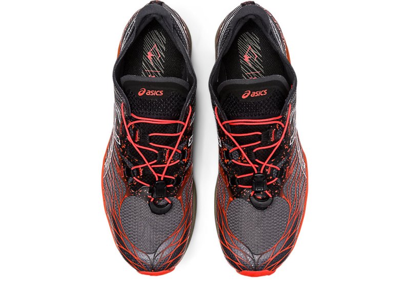 Tenis Para Trail Running Asics Fujispeed Hombre Negros Rosas | MX3063-035