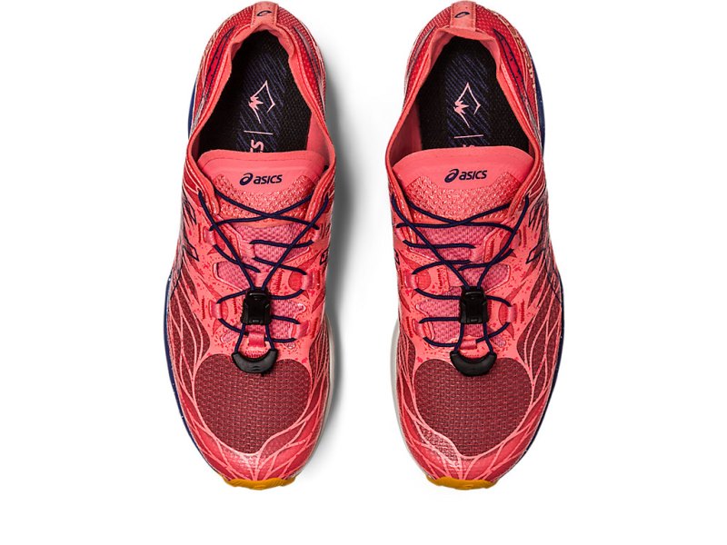 Tenis Para Trail Running Asics Fujispeed Mujer Coral Azules Azules | MX8521-489