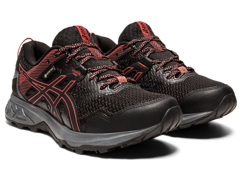 Tenis Para Trail Running Asics Gel-sonoma 5 G-TX Mujer Negros Rosas | MX0497-912