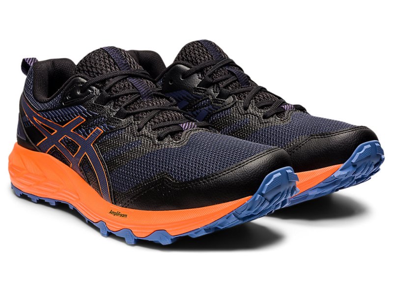 Tenis Para Trail Running Asics Gel-sonoma 6 Hombre Negros Azules | MX2191-996