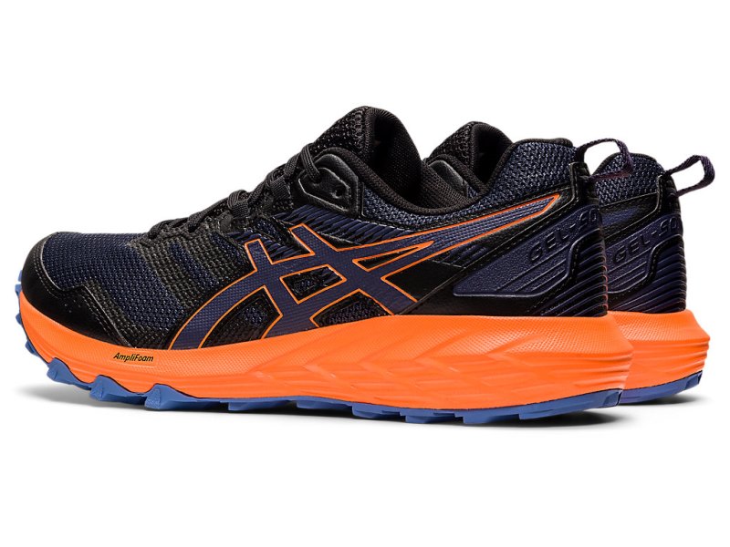 Tenis Para Trail Running Asics Gel-sonoma 6 Hombre Negros Azules | MX2191-996