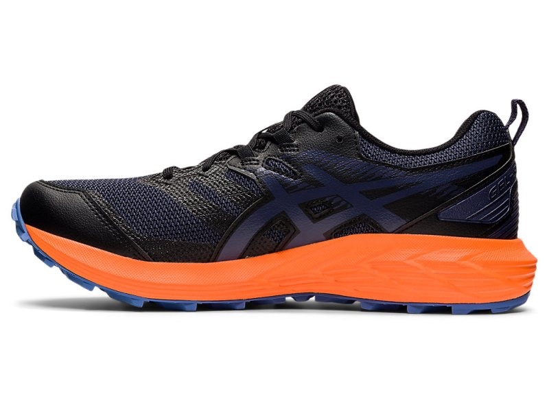 Tenis Para Trail Running Asics Gel-sonoma 6 Hombre Negros Azules | MX2191-996