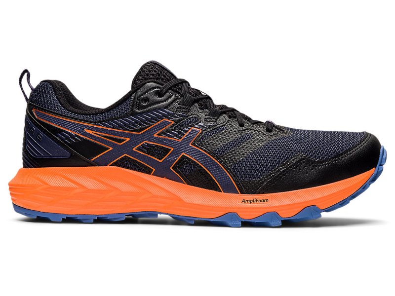 Tenis Para Trail Running Asics Gel-sonoma 6 Hombre Negros Azules | MX2191-996