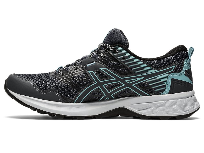 Tenis Para Trail Running Asics Gel-sonoma 5 Mujer Grises Negros | MX2727-421