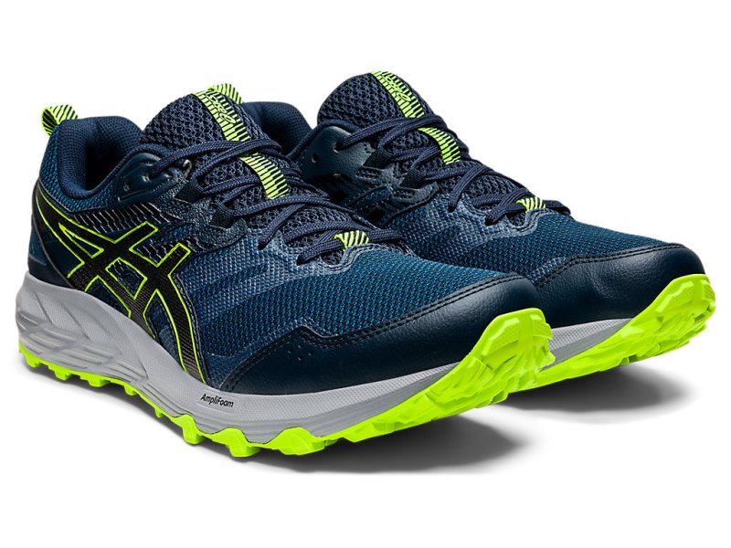 Tenis Para Trail Running Asics Gel-sonoma 6 Hombre Azules Negros | MX4085-859