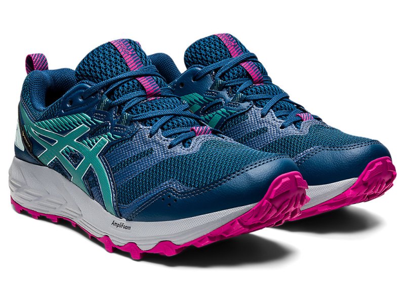 Tenis Para Trail Running Asics Gel-sonoma 6 G-TX Mujer Azules Verde Oliva | MX4676-992