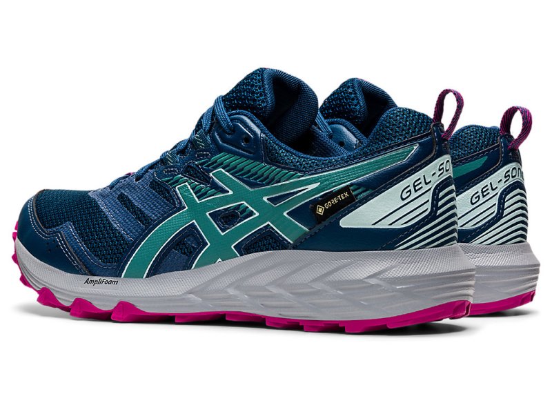 Tenis Para Trail Running Asics Gel-sonoma 6 G-TX Mujer Azules Verde Oliva | MX4676-992