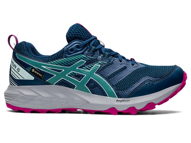 Tenis Para Trail Running Asics Gel-sonoma 6 G-TX Mujer Azules Verde Oliva | MX4676-992