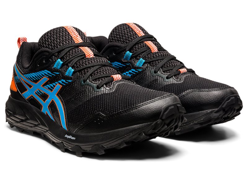 Tenis Para Trail Running Asics Gel-sonoma 6 Hombre Negros Turquesa Claro | MX8650-606