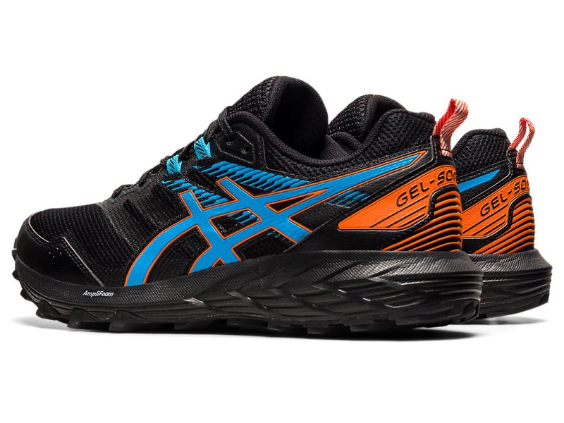 Tenis Para Trail Running Asics Gel-sonoma 6 Hombre Negros Turquesa Claro | MX8650-606