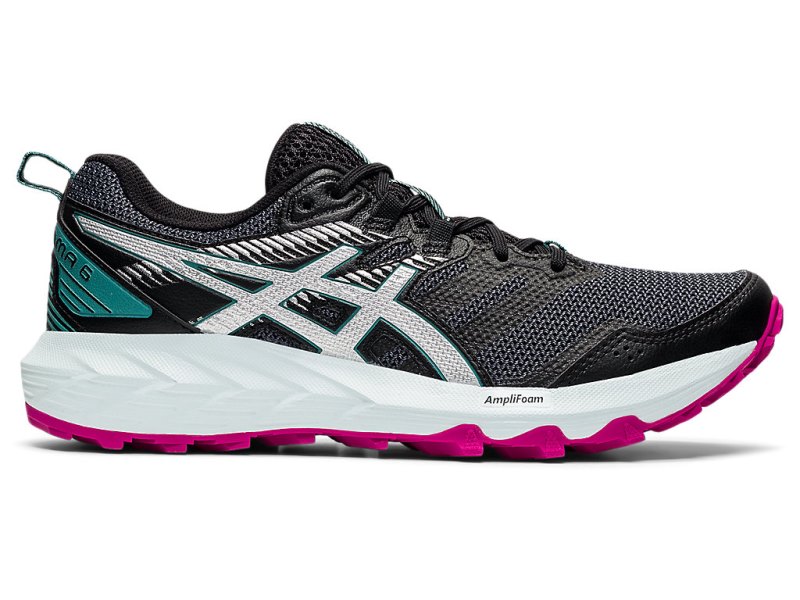 Tenis Para Trail Running Asics Gel-sonoma 6 Mujer Negros Plateados | MX8887-052