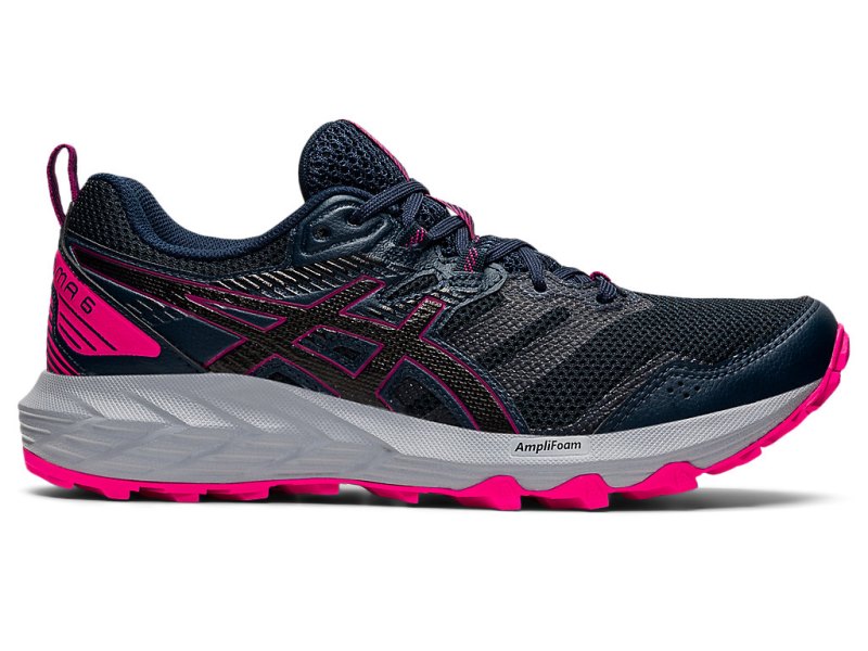 Tenis Para Trail Running Asics Gel-sonoma 6 Mujer Azules Negros | MX8995-171