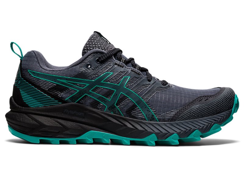 Tenis Para Trail Running Asics Gel-trabuco 9 Mujer Grises Turquesa Oscuro | MX0347-346