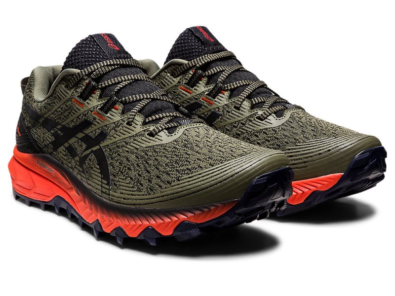 Tenis Para Trail Running Asics Gel-trabuco 10 Hombre Verdes Negros | MX1068-832