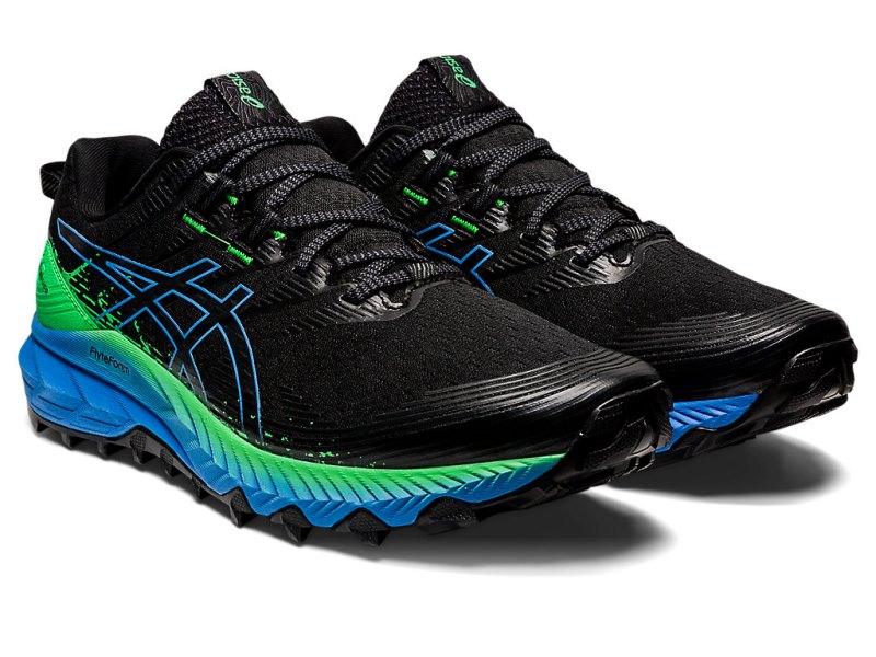 Tenis Para Trail Running Asics Gel-trabuco 10 Hombre Negros Azules | MX1817-520