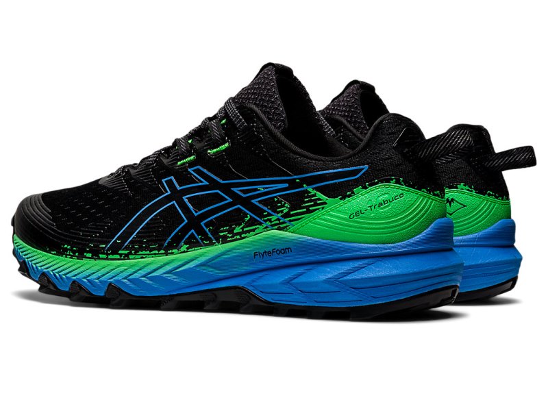 Tenis Para Trail Running Asics Gel-trabuco 10 Hombre Negros Azules | MX1817-520