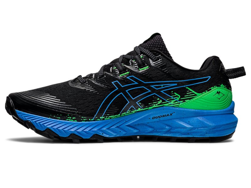 Tenis Para Trail Running Asics Gel-trabuco 10 Hombre Negros Azules | MX1817-520