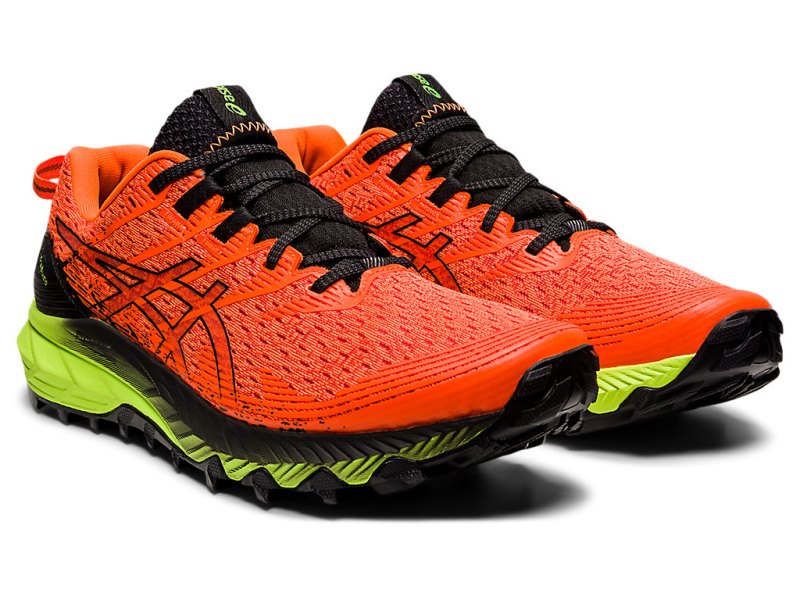 Tenis Para Trail Running Asics Gel-trabuco 10 Hombre Naranjas Negros | MX2159-863