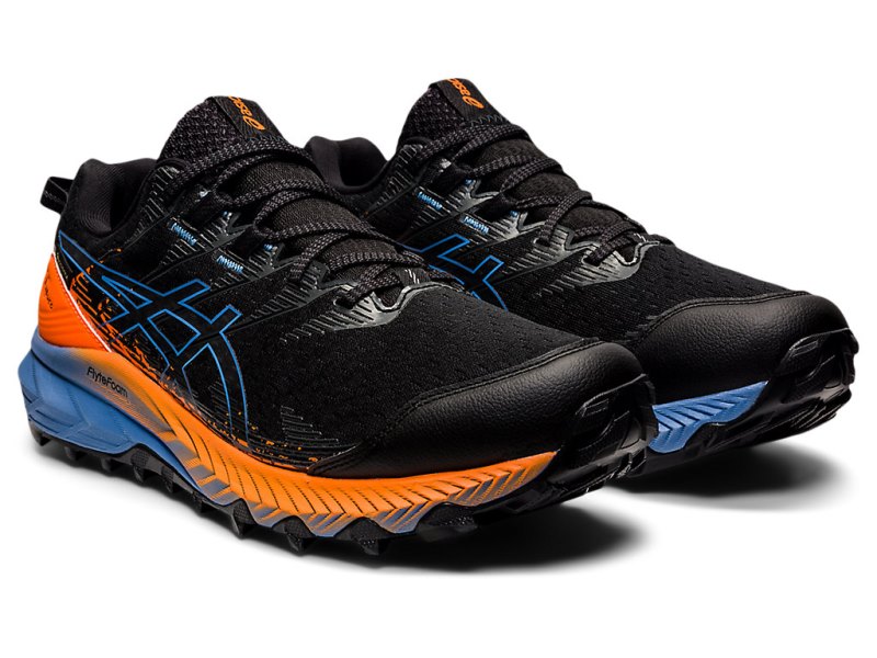 Tenis Para Trail Running Asics Gel-trabuco 10 GTX Hombre Negros Azules | MX3605-068