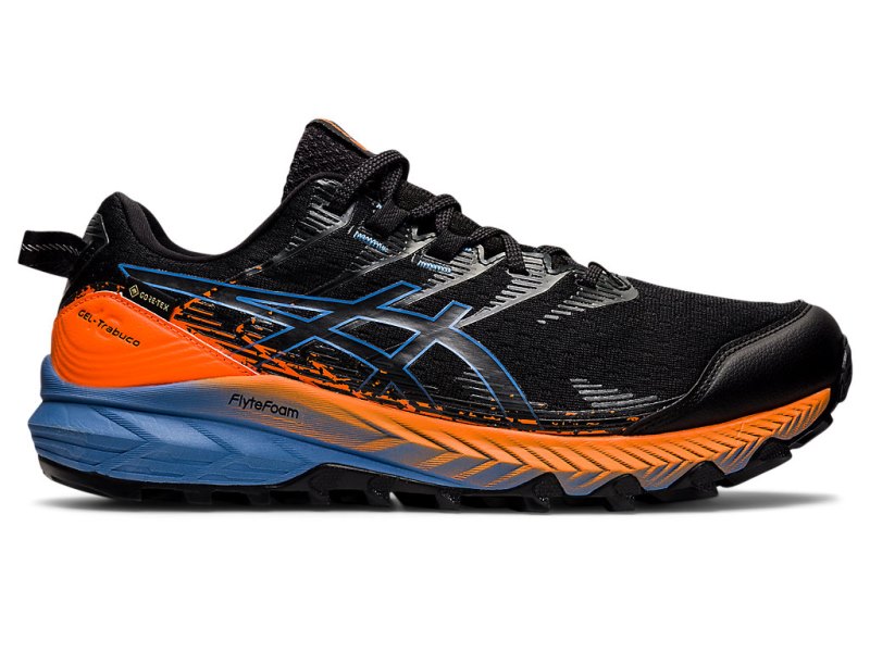 Tenis Para Trail Running Asics Gel-trabuco 10 GTX Hombre Negros Azules | MX3605-068