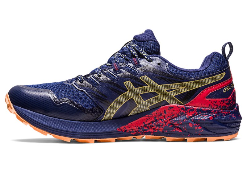 Tenis Para Trail Running Asics Gel-trabuco Terra Hombre Azules Azules Verde Oliva | MX5148-647