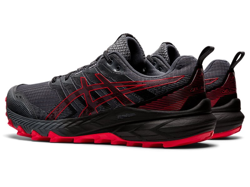 Tenis Para Trail Running Asics Gel-trabuco 9 Hombre Grises Rojos | MX5661-233