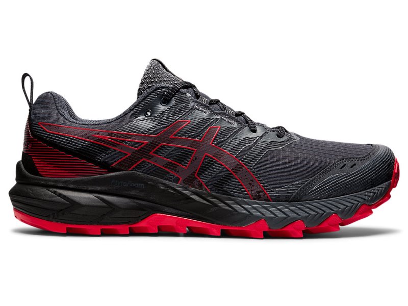 Tenis Para Trail Running Asics Gel-trabuco 9 Hombre Grises Rojos | MX5661-233