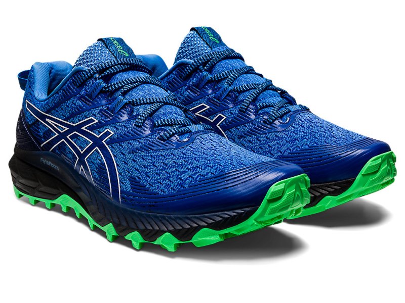 Tenis Para Trail Running Asics Gel-trabuco 10 Hombre Azules Blancos | MX5691-249