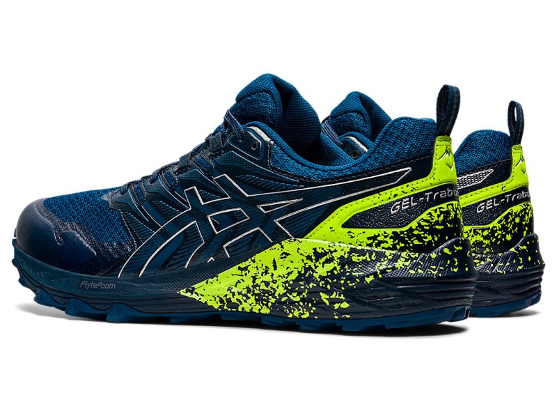 Tenis Para Trail Running Asics Gel-trabuco Terra Hombre Azules Plateados | MX7462-351