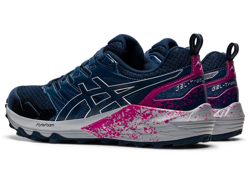 Tenis Para Trail Running Asics Gel-trabuco Terra Mujer Azules Plateados | MX8431-303