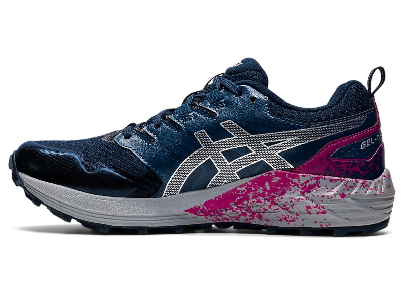 Tenis Para Trail Running Asics Gel-trabuco Terra Mujer Azules Plateados | MX8431-303