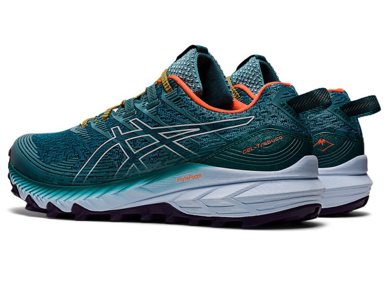 Tenis Para Trail Running Asics Gel-trabuco 10 Mujer Azules Claro Verdes Oscuro | MX8747-826