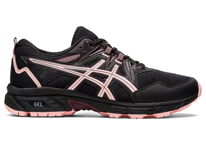 Tenis Para Trail Running Asics Gel-ventuRE 8 Mujer Negros Rosas | MX0120-385