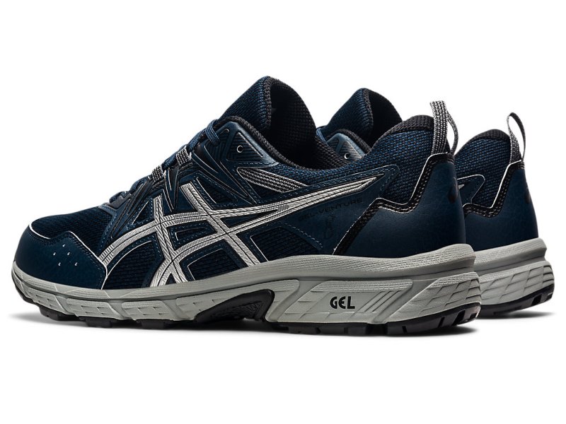 Tenis Para Trail Running Asics Gel-ventuRE 8 Hombre Azules Plateados | MX0517-214