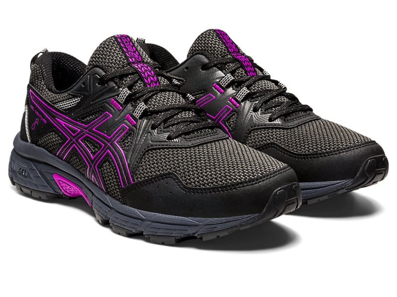 Tenis Para Trail Running Asics Gel-ventuRE 8 Mujer Negros Morados | MX0688-826