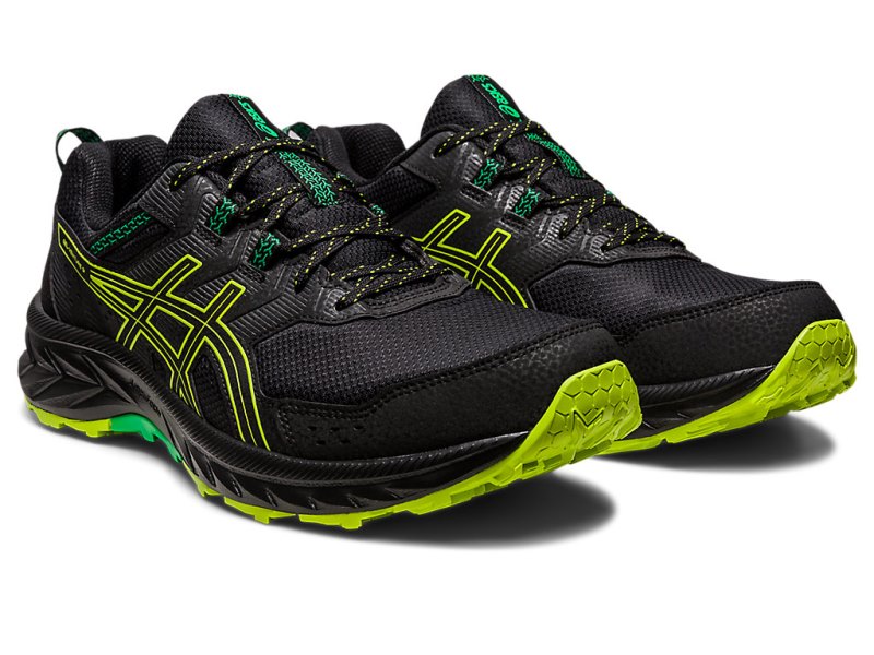 Tenis Para Trail Running Asics Gel-ventuRE 9 Hombre Negros Verdes Claro | MX0731-056