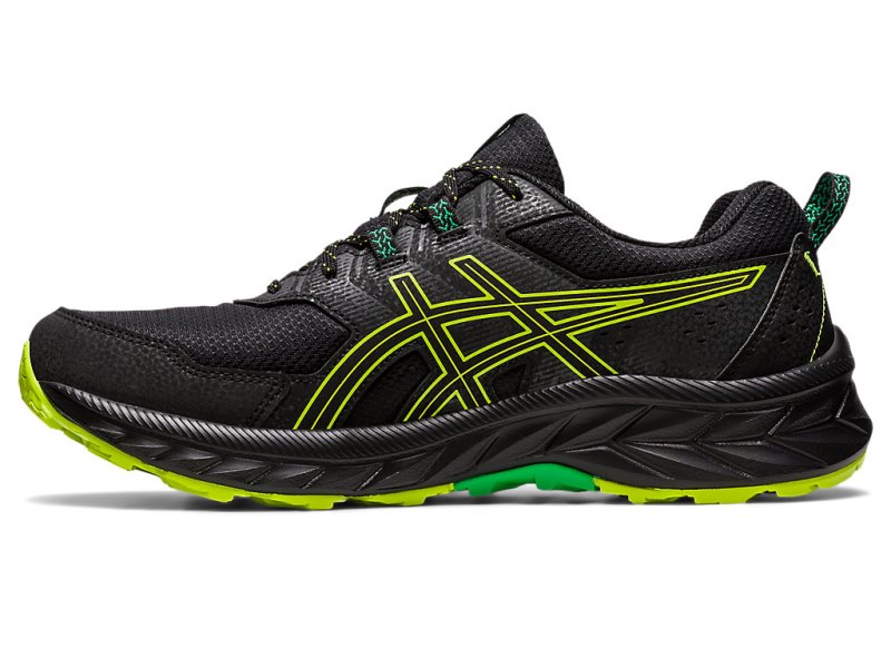 Tenis Para Trail Running Asics Gel-ventuRE 9 Hombre Negros Verdes Claro | MX0731-056