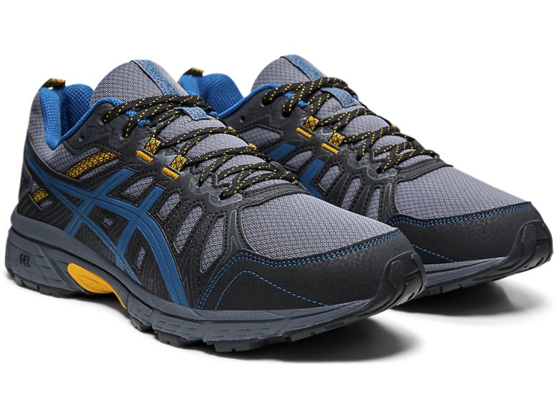 Tenis Para Trail Running Asics Gel-ventuRE 7 Hombre Grises Negros | MX1430-880